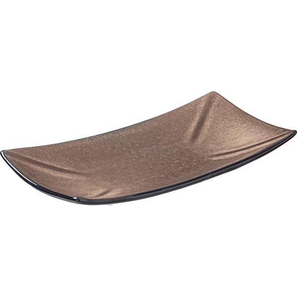 Блюдо для суши «Пати», фарфор, 27✕14 см, серый, синий