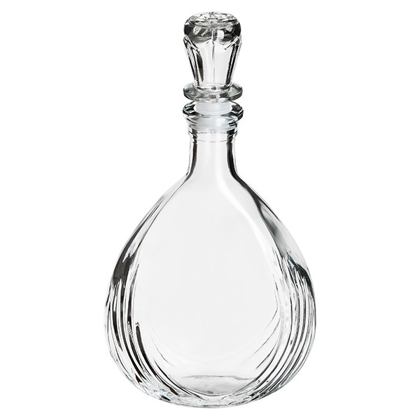 Штоф «Волна» с пробкой, стекло, 0,5 л, прозрачный