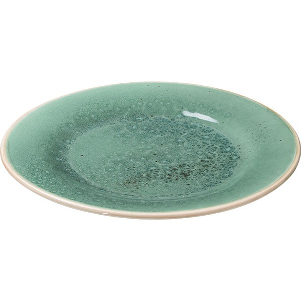 Тарелка «Эрбосо Реативо», фарфор, 20 см, бирюзовый, бежевый