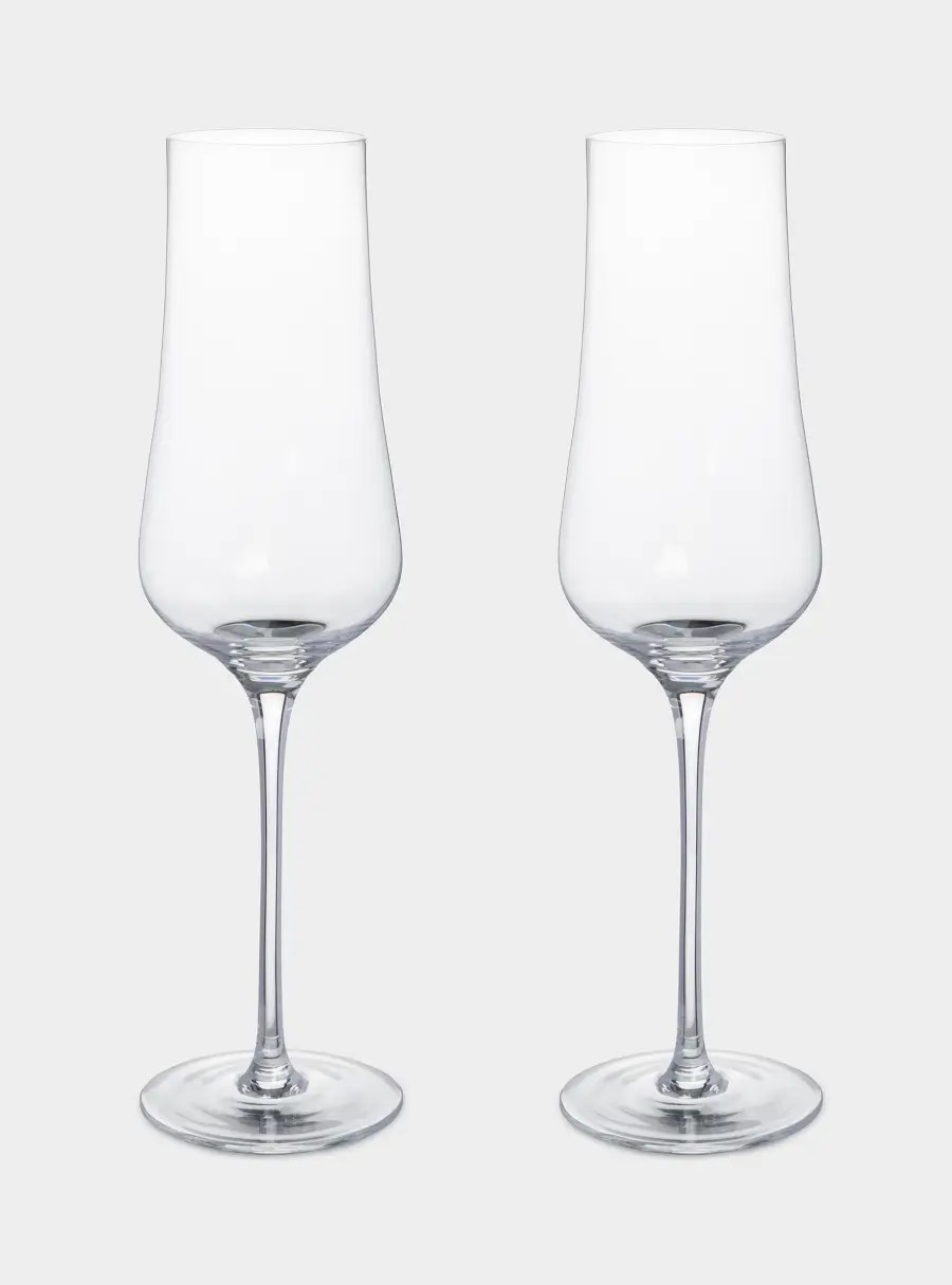 Бокал для шампанского, 250 мл, 2 шт, кристальное стекло, Rodengo