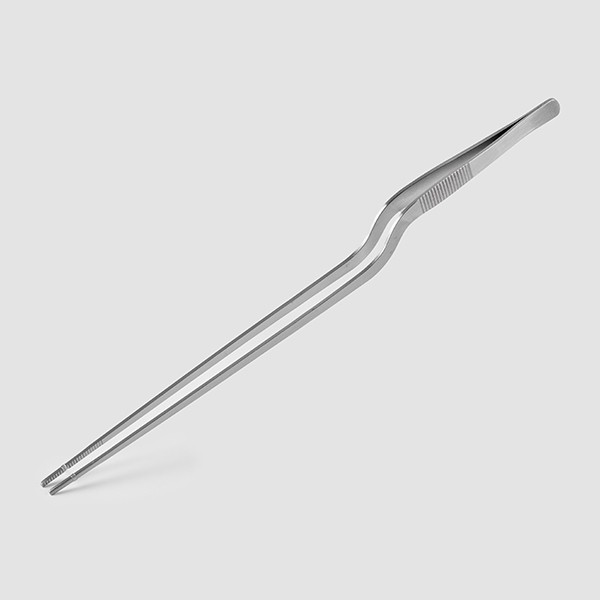 Пинцет кухонный изогнутый, нержавеющая сталь, 30 см