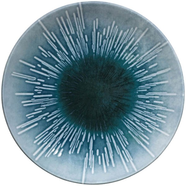 Тарелка «Нанокрем Блю» мелкая, фарфор, 270 мм, голубой