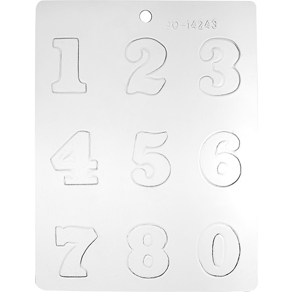 Форма для шоколада «Цифры», полиэтилен, 24✕18,5 см Форма для шоколада «Цифры», полиэтилен, 24✕18,5 см