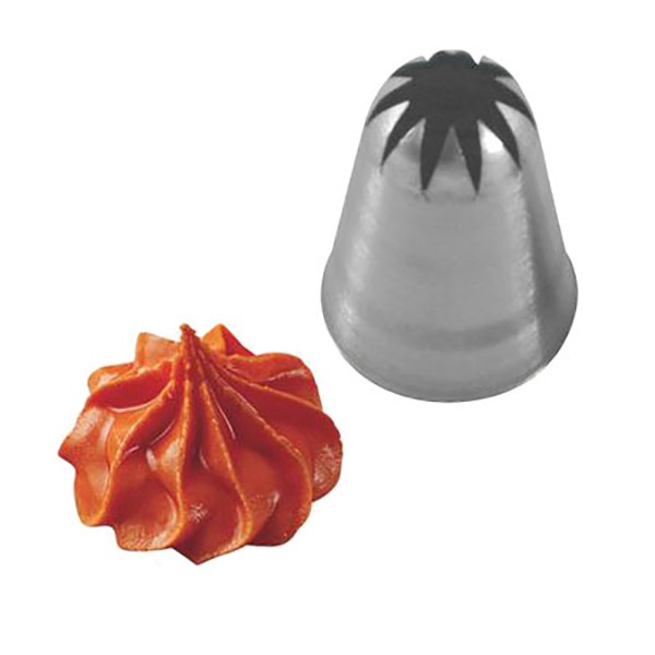 Насадка кондитерская «Закрытая звезда», нержавеющая сталь, 25/3 мм