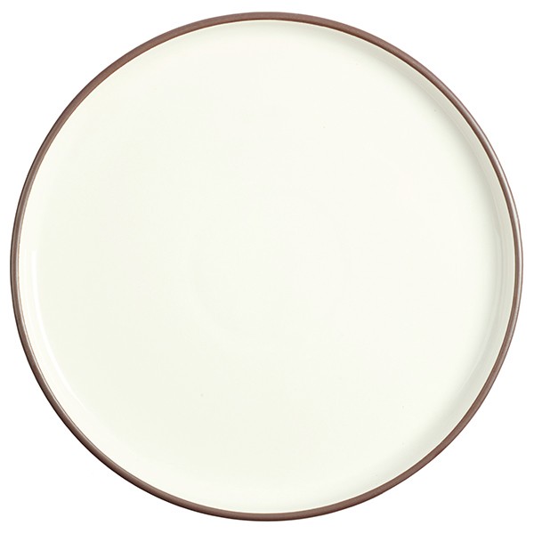 Тарелка «Блисс» с бортом, фарфор, 270 мм, белый
