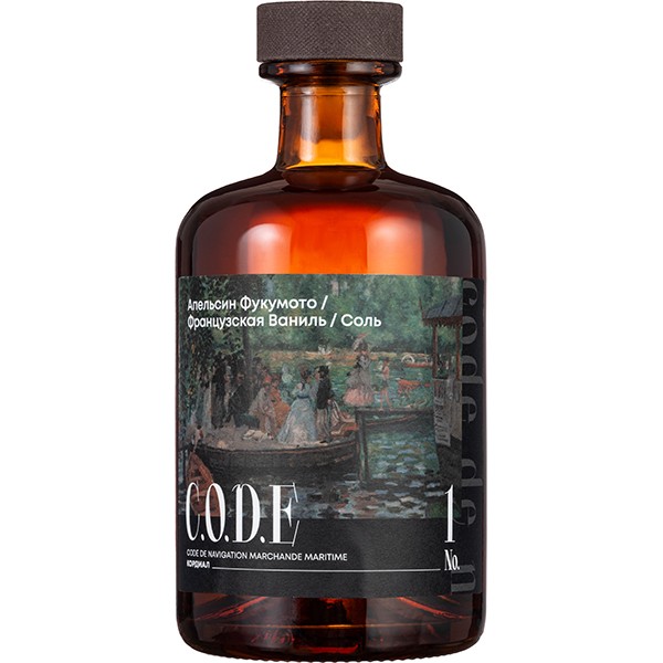 Кордиал «Апельсин Фукумото / Французская Ваниль / Соль» C. O.D. E, стекло, 0,5 л