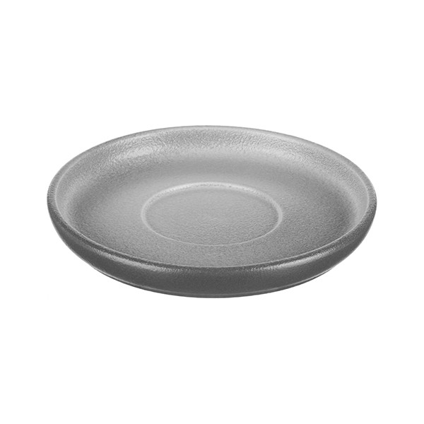 Блюдце «Сейко» под чашку 100 мл, фарфор, серый