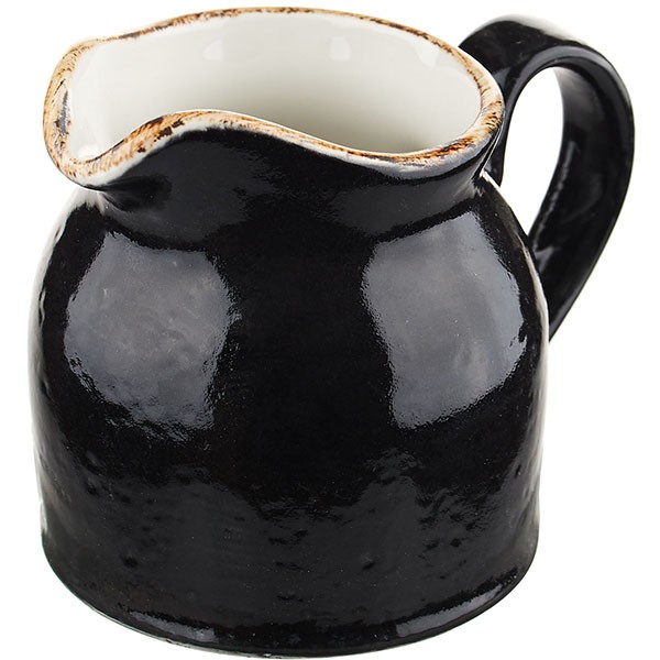 Молочник «Крафт Лакрица», фарфор, 185 мл, черный