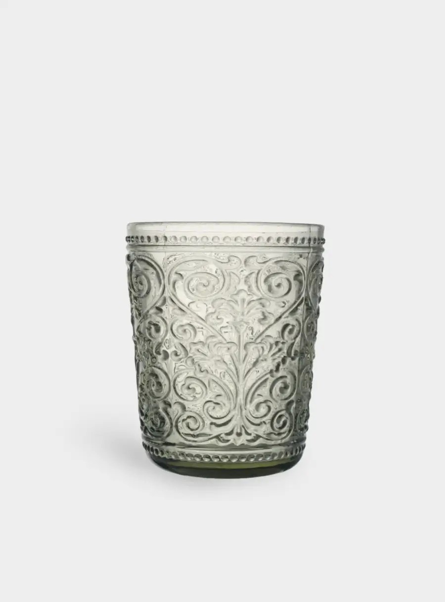 Стакан, 10 см, 320 мл, стекло, зеленый, Folklore