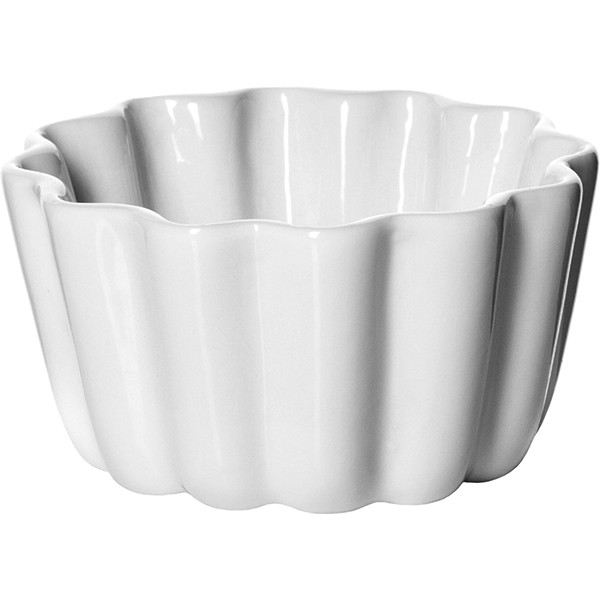 Салатник для компл. с волн.краями «Кунстверк», фарфор, 50мл, D=61,H=25мм, белый