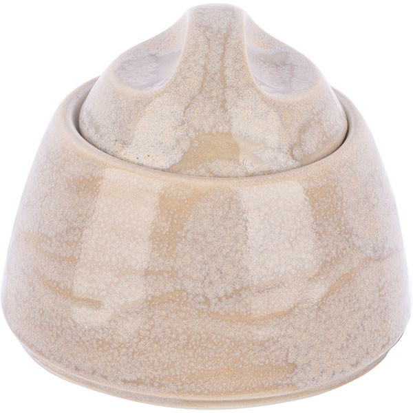 Сахарница «Революшн Сэндстоун» с крышкой, фарфор, 200 мл, бежевый