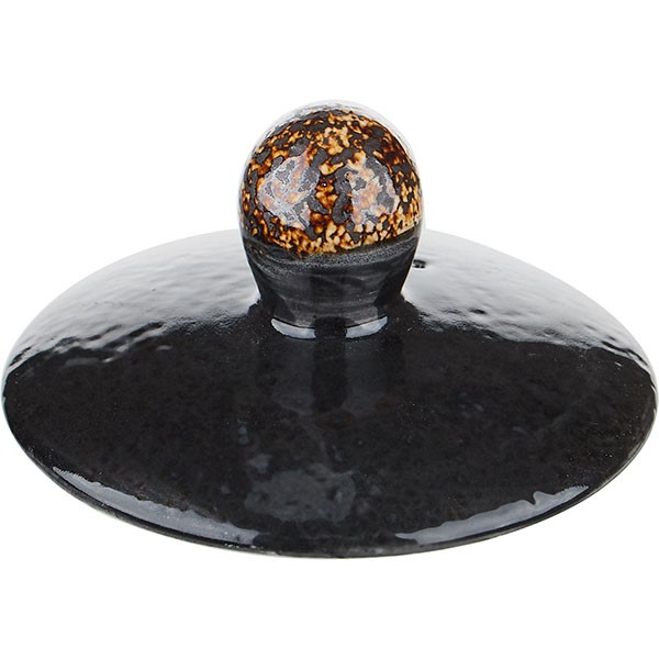 Крышка для чайника 3150775 «Крафт лакрица», фарфор, черный