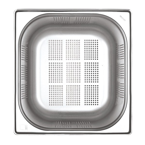 Гастроемкость GN 2/3 перфорированная, нержавеющая сталь, 354✕325✕20 мм