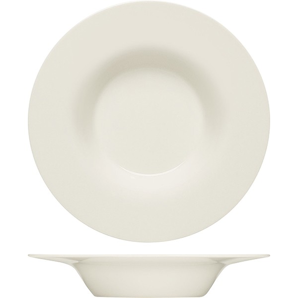 Тарелка глуб. «Пьюрити»; фарфор; D=20см