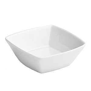 Салатник квадратный «Мини Пати», фарфор, 125мл, H=40,L=95,B=95мм, белый