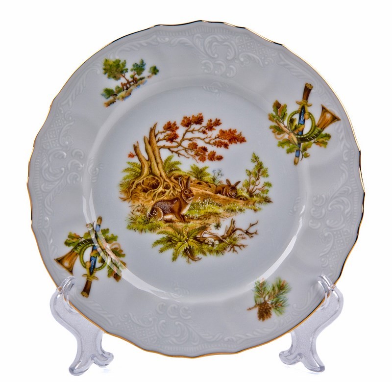 Набор тарелок 19 см. 6 шт «Бернадот Охота»