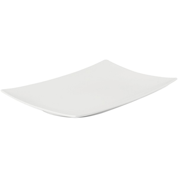 Блюдо сервировочное «Кассиопея» прямоугольное, фарфор, 30✕18,5 см, белый