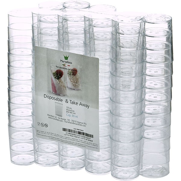 Креманка «Классик» набор, 100 шт, пищевой полистирол, 90 мл, прозрачный