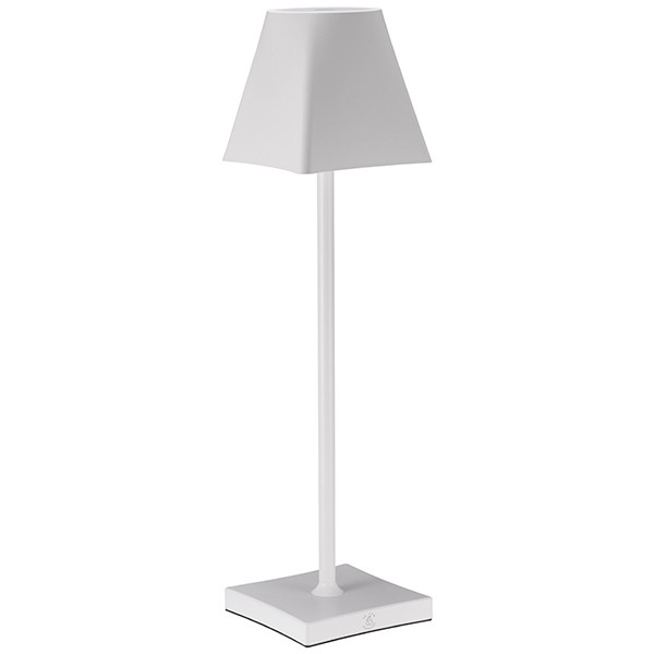Лампа настольная «Этэре» LED, алюминий, 13 см, белый