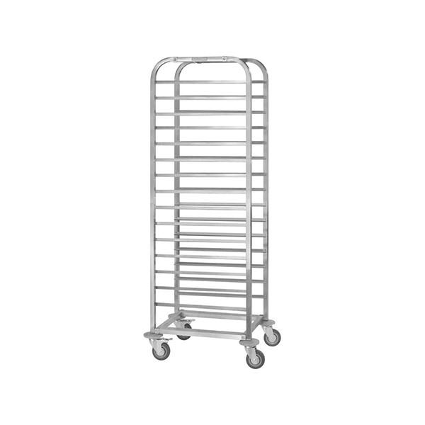 Тележка-шпилька «Retail» для гастроемкостей GN 1/1 15 ярусов, нержавеющая сталь, 55✕38,3✕173,5 см, мета