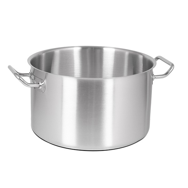 Кастрюля без крышки, нержавеющая сталь, 35 л, матовый