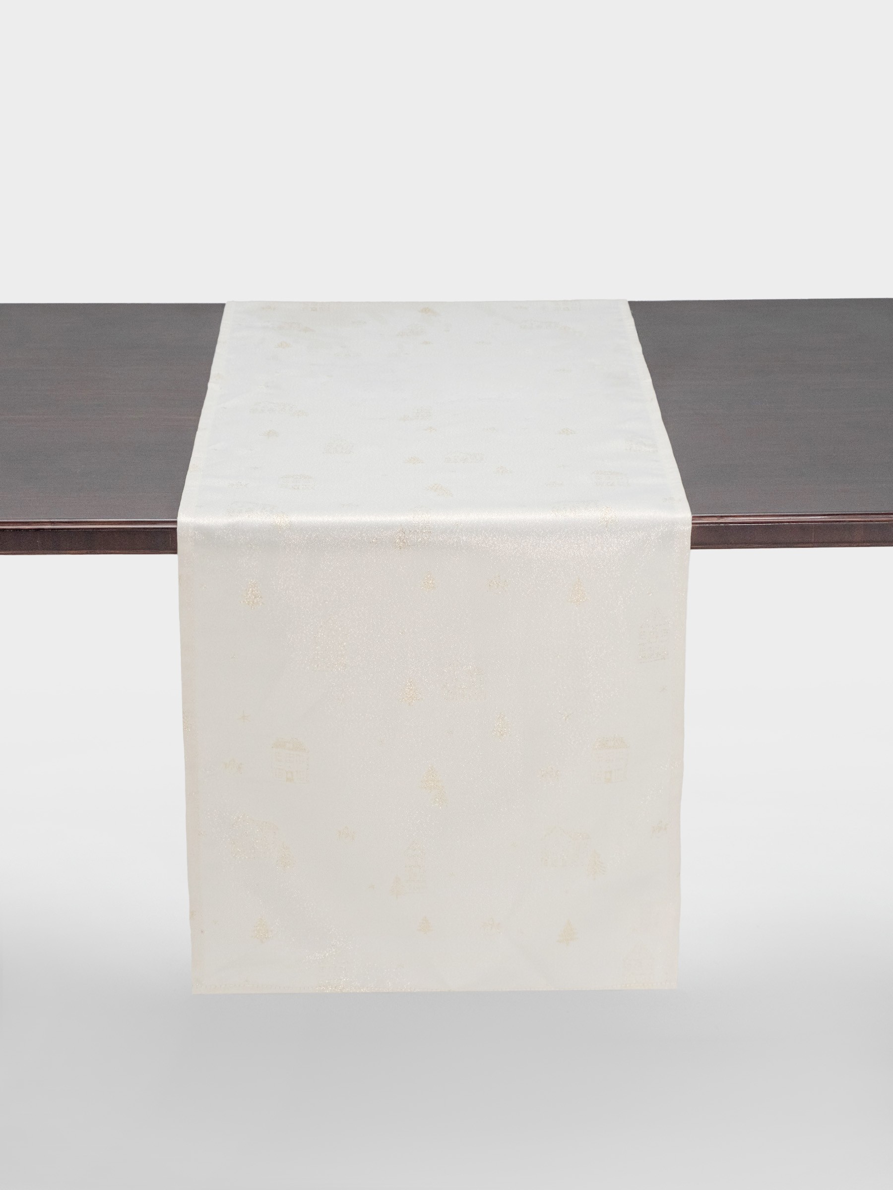 Дорожка настольная, 40✕160 см, жаккард, полиэстер, молочная, Золотистые дома, Townlet