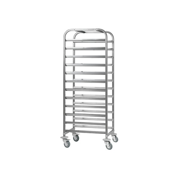 Тележка-шпилька «Retail» для противней 600x400 12 ярусов, нержавеющая сталь, 61,5✕46✕160 см