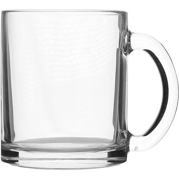 Кружка «Чайная», стекло, 320мл, D=113,H=94мм, прозр.