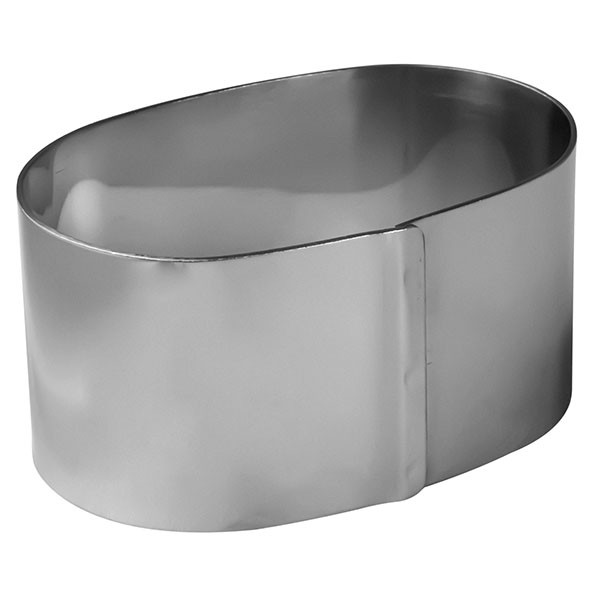 Форма конд. «Овал», сталь, D=55,H=45,L=90мм, металлич.