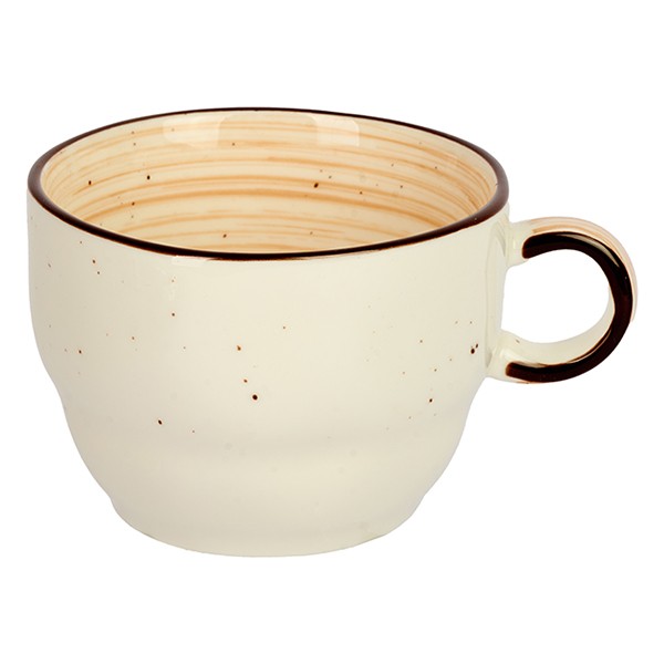 Чашка кофейная «Пастораль», фарфор, 250 мл, оранжевый