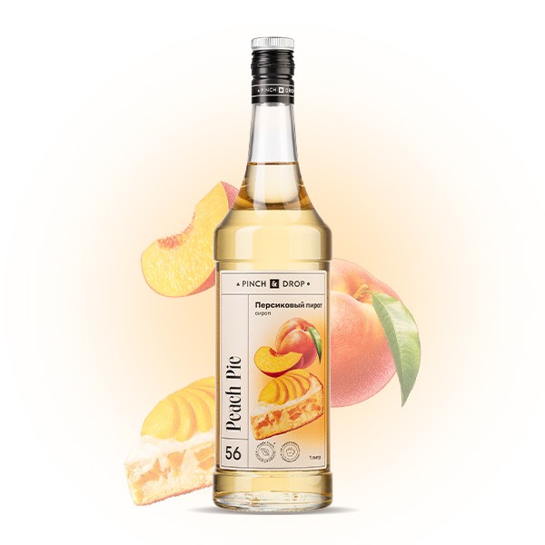 Сироп «Персиковый Пирог» Pinch&Drop, стекло, 1 л