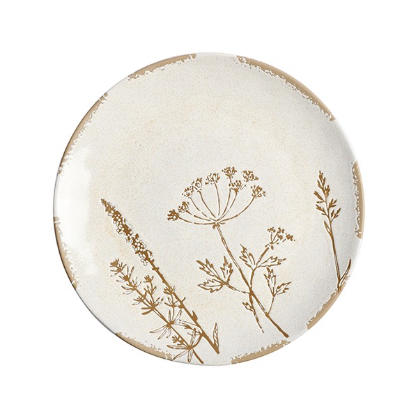 Тарелка, фарфор, 261 мм, белый