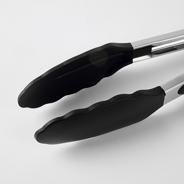 Щипцы универсальные, нержавеющая сталь, силикон, 270/40 мм