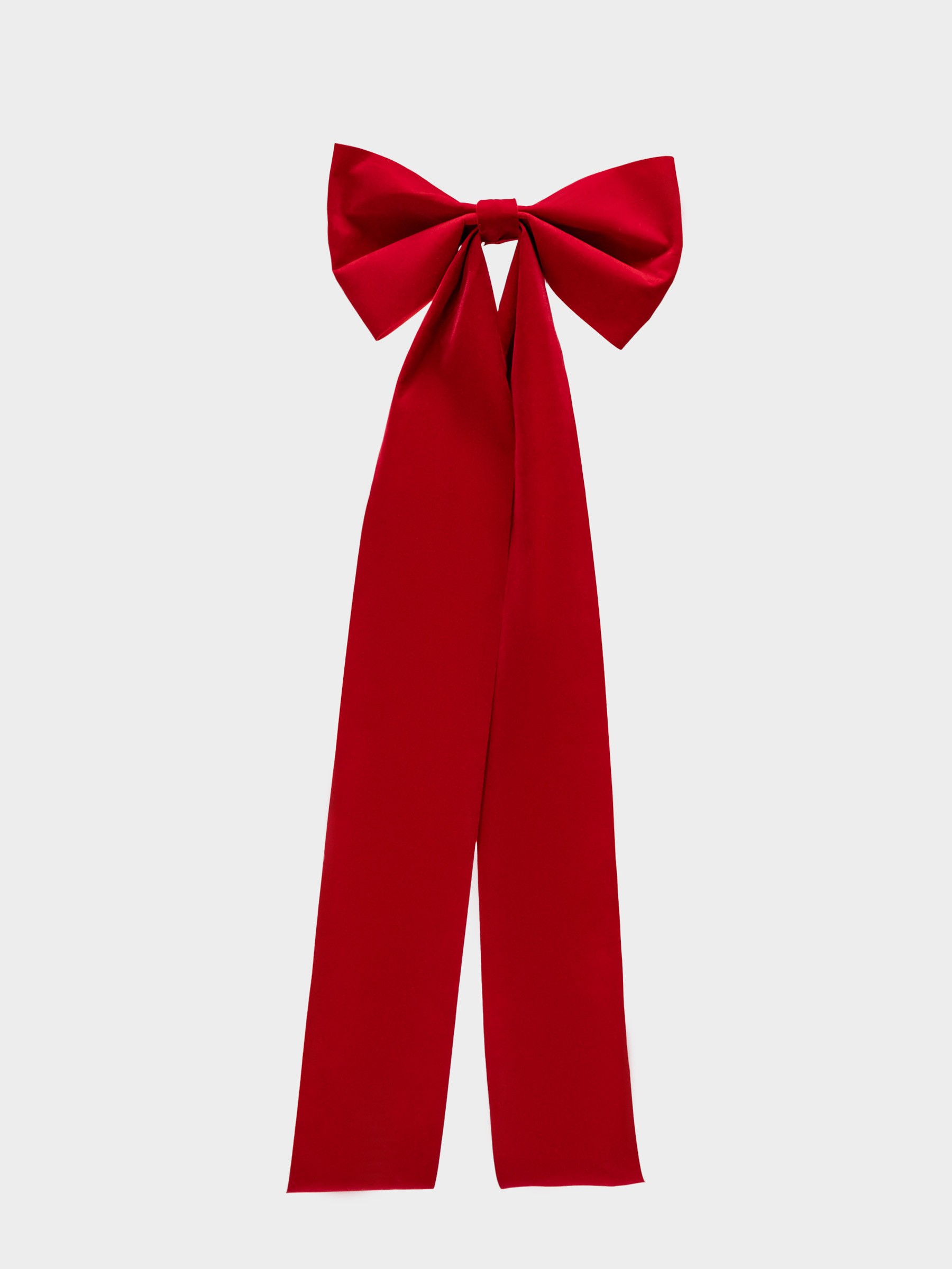 Украшение декоративное, 35✕100 см, на клипсе, полиэстер, красное, Бант, New year Украшение декоративное, 35✕100 см, на клипсе, полиэстер, красное, Бант, New year