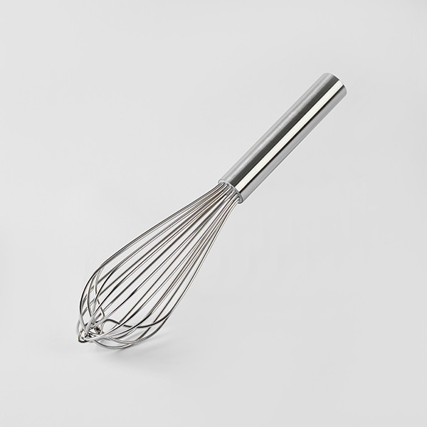 Венчик французский, паяный, жесткий прут, нержавеющая сталь, 30 см