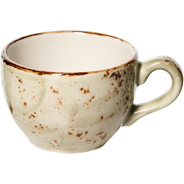 Чашка кофейная «Крафт», фарфор, 85мл, D=65,H=53,L=85мм, зелен.