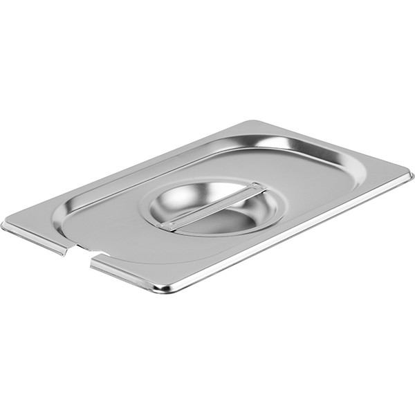 Крышка для гастроемкости GN 1/4 с вырезом для ложки, нержавеющая сталь, 27✕17✕3 см Крышка для гастроемкости GN 1/4 с вырезом для ложки, нержавеющая сталь, 27✕17✕3 см