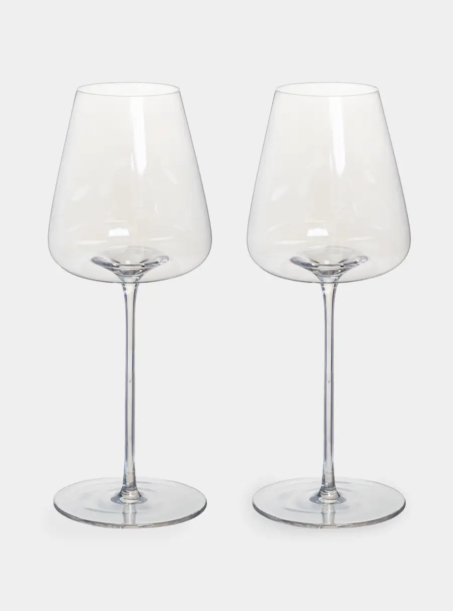 Бокал для красного вина, 480 мл, 2 шт, кристальное стекло, перламутр, Opera polar