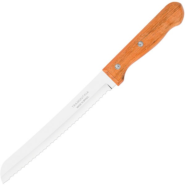 Нож для хлеба, сталь,дерево, L=32/19см, металлич.,коричнев.
