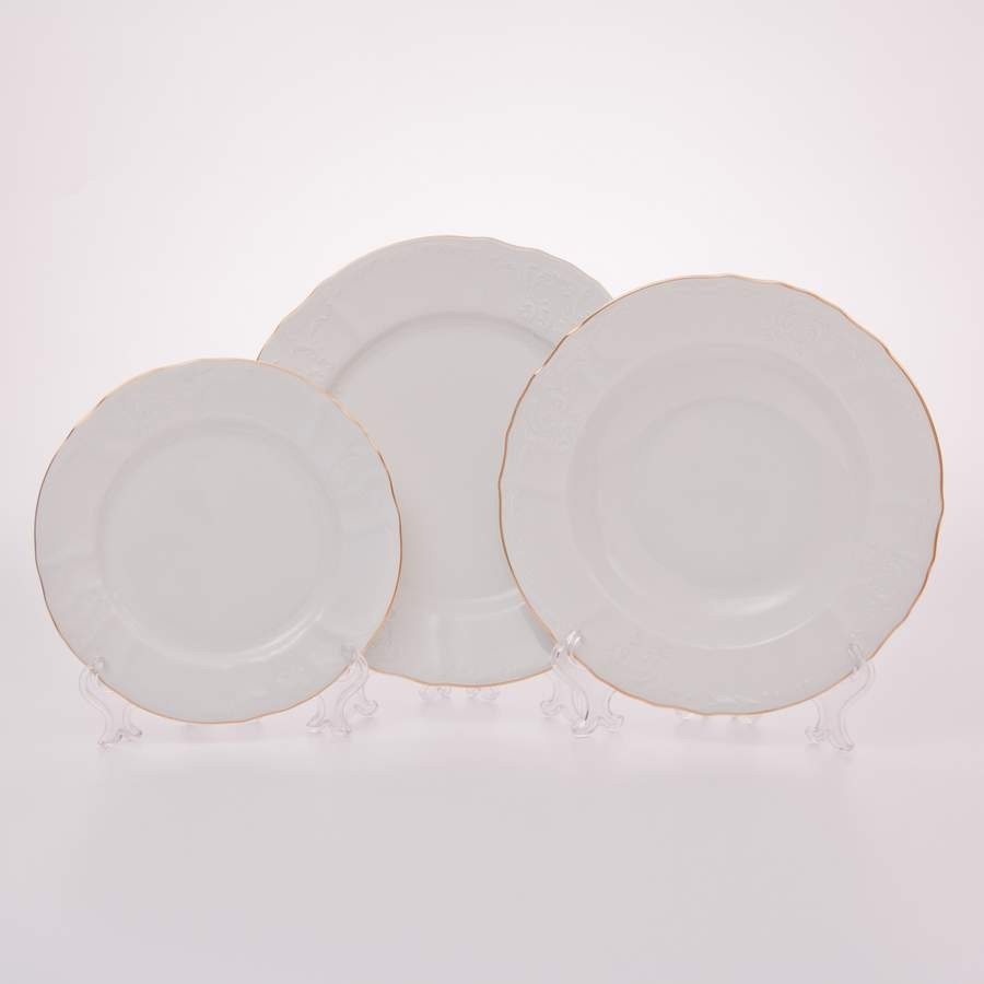 Набор тарелок «Бернадот белый 311011» на 6 перс. 18 пред.