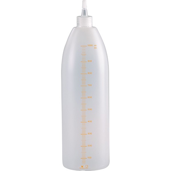 Бутылка мерная с носиком, полиэтилен, 1 л, матовый