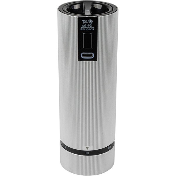 Мельница для соли «Лайн» электрическая с USB зарядкой, алюминий, 15 см, цвет графит