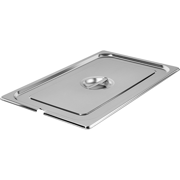Крышка для гастроемкости GN 1/1 с вырезом для ложки, нержавеющая сталь, 54✕34✕3 см Крышка для гастроемкости GN 1/1 с вырезом для ложки, нержавеющая сталь, 54✕34✕3 см