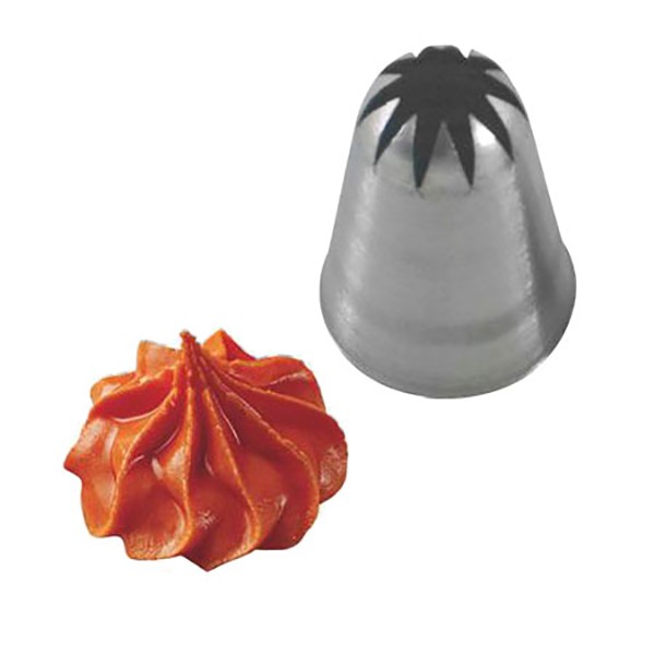 Насадка кондитерская «Закрытая звезда», нержавеющая сталь, 30/9 мм