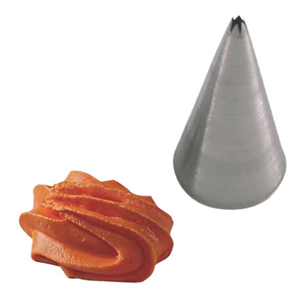 Насадка кондитерская «Открытая звезда», нержавеющая сталь, 40 мм