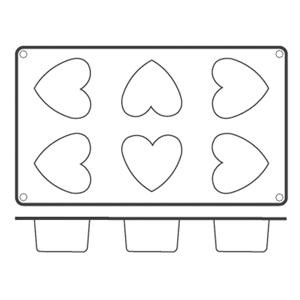 Форма для кондит.изд «Сердце» 5.5*5см силик