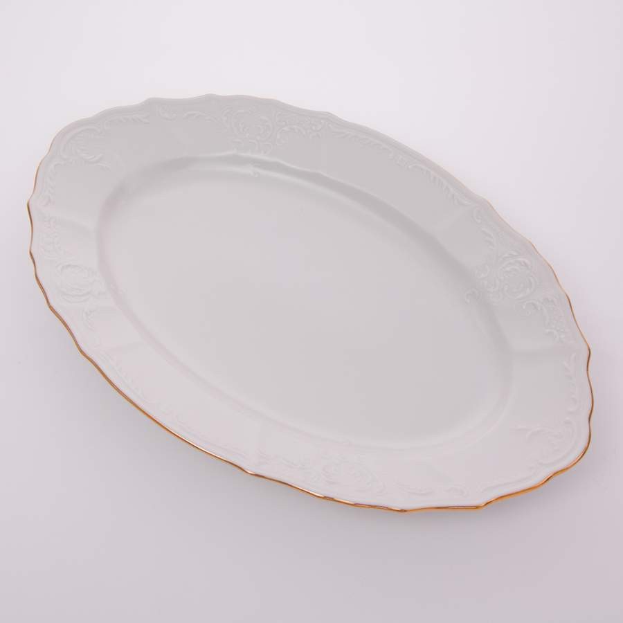 Блюдо овальное 34 см «Бернадот белый 311011»