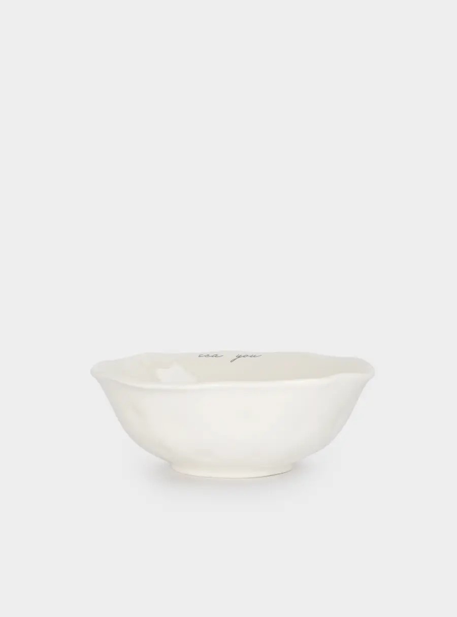 Салатник, 21✕8 см, 1 л, керамика, белый, Рыбки, Sea world