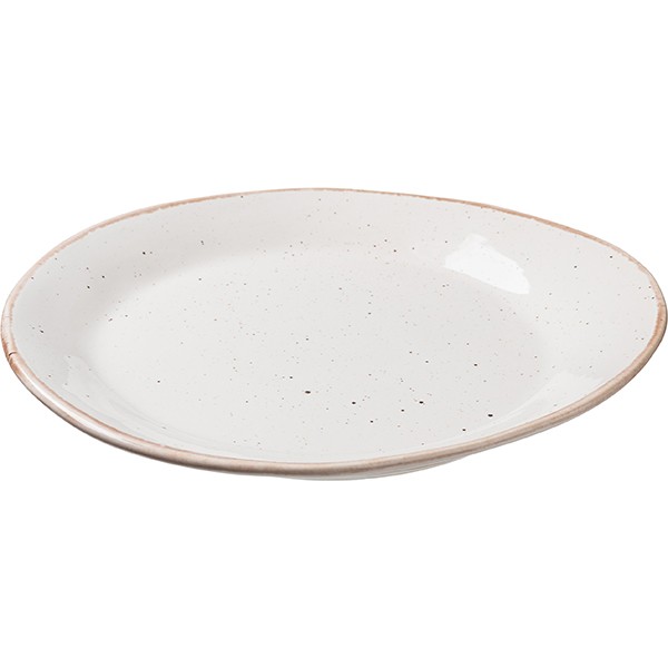 Тарелка «Пунто Бьянка», фарфор, 25✕23✕3 см, белый, черный