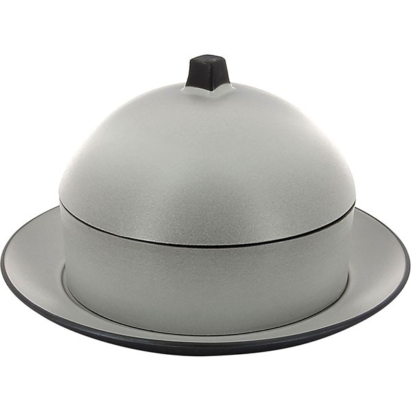 Набор димсам с крышкой и подставкой «Экинокс» D=22, H=13см; серый